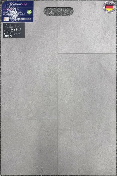 Кварц Виниловый пол SPC ламинат Moderna V-solid tile Grey sandstone (7 уп.)