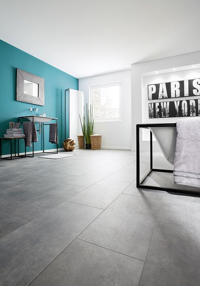 Кварц Вінілова підлога SPC ламінат Moderna V-solid tile Grey sandstone (31,6 м2)