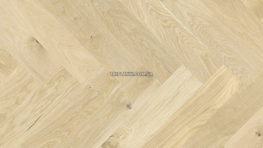 Паркетна дошка Англійська Ялинка &bull; Bianco Herringbone 180