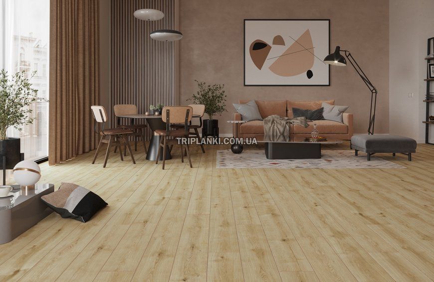 Ламінат Вологостійкий Classen Charm 4V Evans Oak Дуб Мілано 56689 клас 33 товщина 8