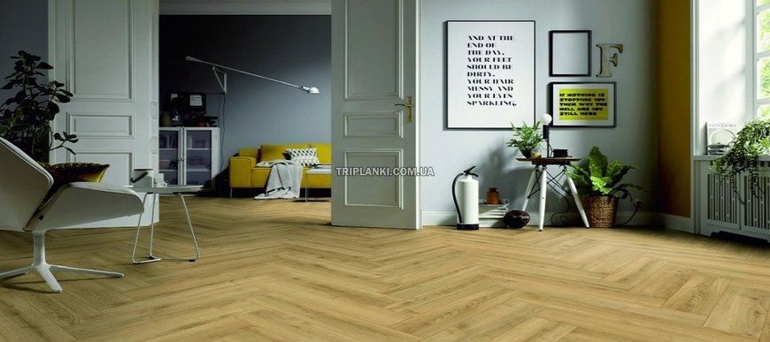Ламинат Kronotex Herringbone 6018 Kashmir Oak - класс 32 толщина 8 (остаток 32 м. кв.)