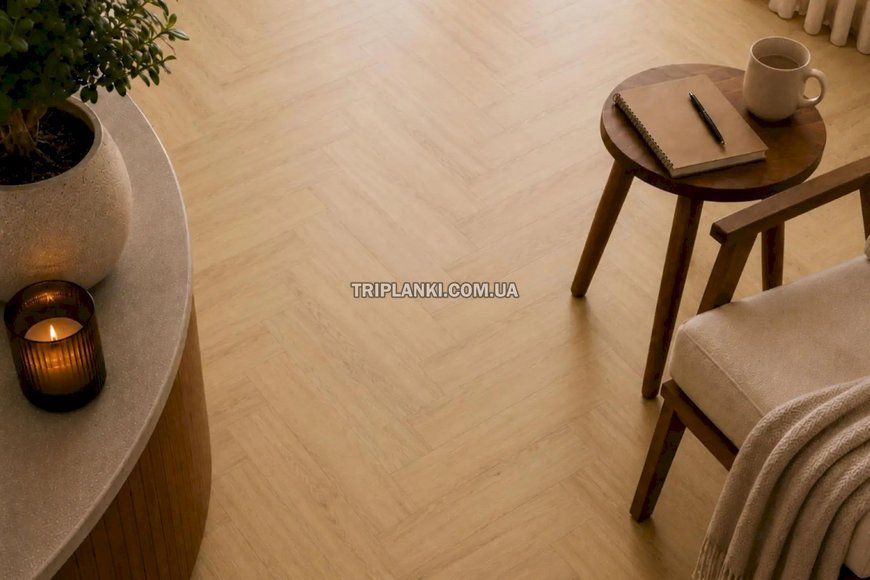 Клейова вінілова підлога Arbiton Amaron Herringbone DA 227 VIRGIN OAK