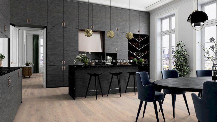 Паркетна дошка Boen BAUWERK 1-смугова Дуб PALE WHITE Vivo 10144890