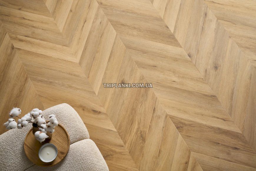 Кварц Вінілова підлога SPC ламінат Arbiton Amaron Chevron CLC 159 WEMBLEY OAK
