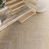 Кварц-вінілова підлога SPC плитка Next Step Tea Oak Herringbone (Ялинка)