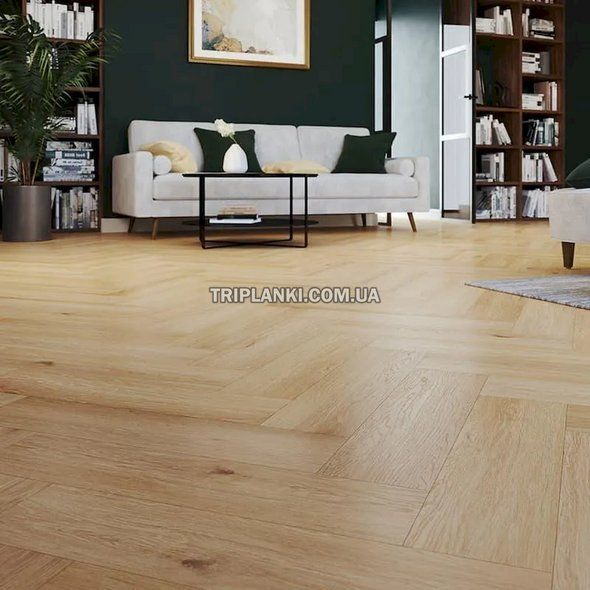 Кварц Виниловый пол SPC ламинат AFIRMAX LEGNAR HERRINGBONE Arvada Oak 41535