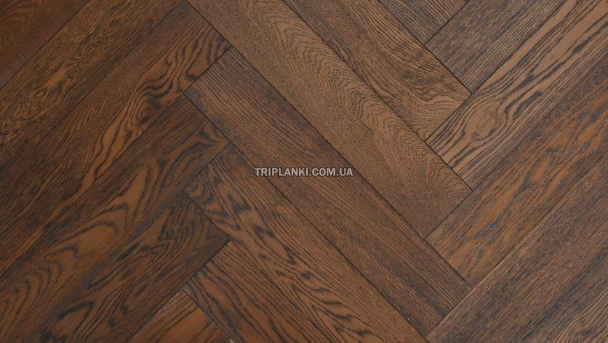 Клейовий вініл UNILIN DIVINO RIGID TEXAS OAK DARK BROWN 82871 HERRINGBONE
