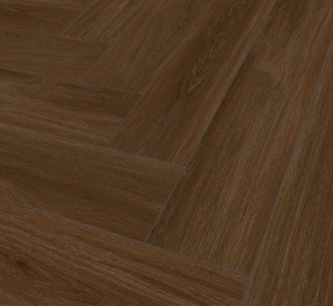 Кварц Вінілова підлога SPC ламінат Falquon HERRINGBONE P6005 Marrone Oak
