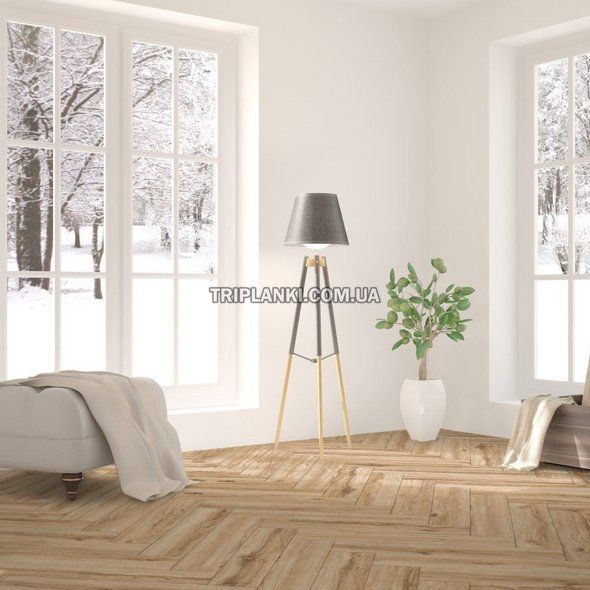 Кварц Вінілова підлога SPC ламінат Falquon The Floor Herringbone Р1003 Vail Oak