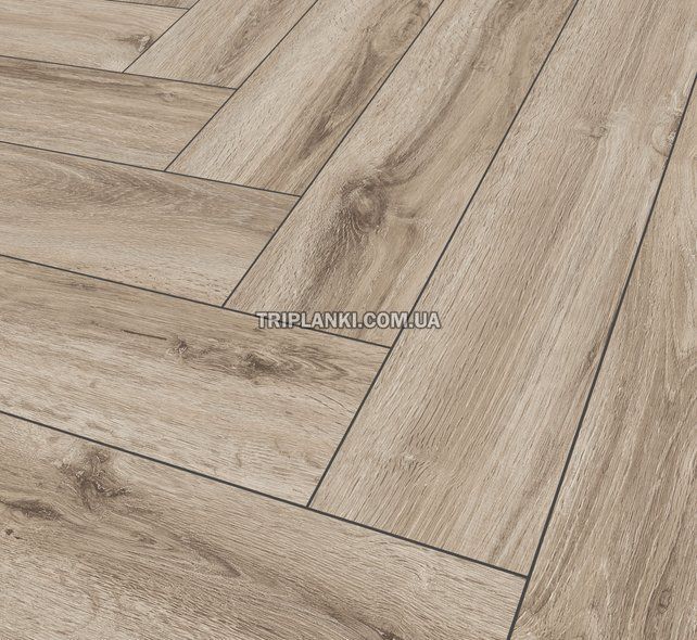 Кварц Вінілова підлога SPC ламінат Falquon The Floor Herringbone Р1003 Vail Oak