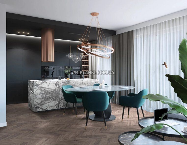 Ламінат Krono Original Herringbone Rutherford Oak K488 клас 32 товщина 8