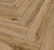 Кварц Вінілова підлога SPC ламінат Falquon The Floor Herringbone P1004 Riley Oak