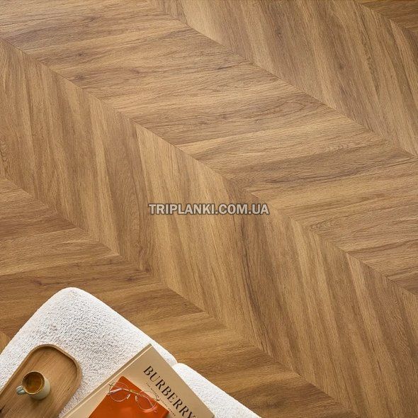 Кварц Виниловый пол SPC ламинат AFIRMAX Jersey Oak CHEVRON CLC 41102