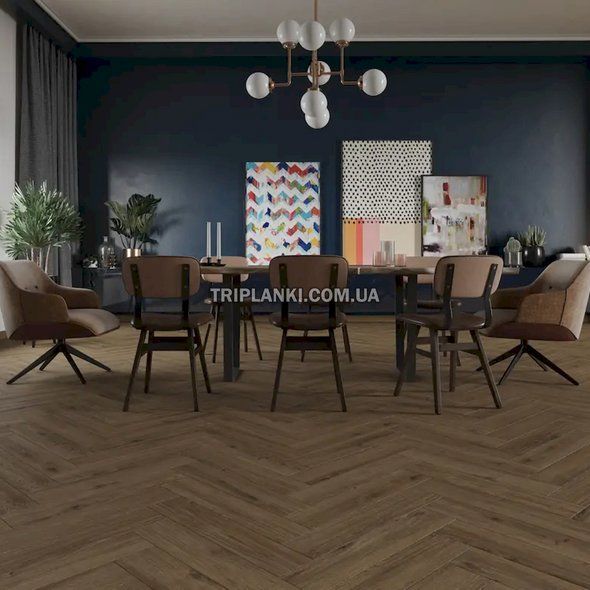 Ламінат Classen Дуб Асуара Ville Herringbone 63274 Клас 32 товщина 8