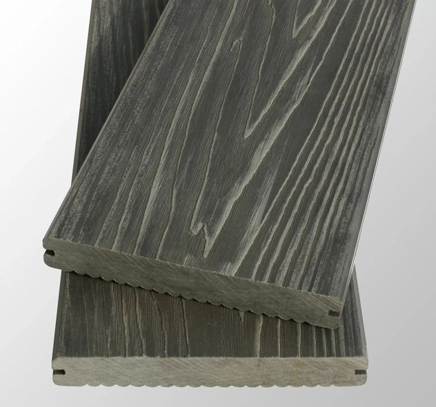 Терасна дошка ДПК дерево полімерний композит TardeX Professional 3D колір Венге Натур Стоун Антрацит