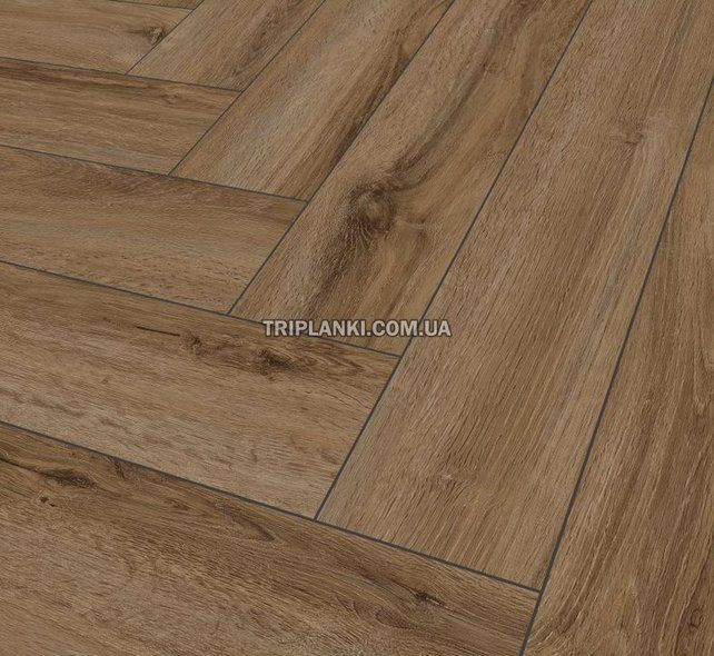 Кварц Вінілова підлога SPC ламінат Falquon The Floor Herringbone P1006 Jackson Oak