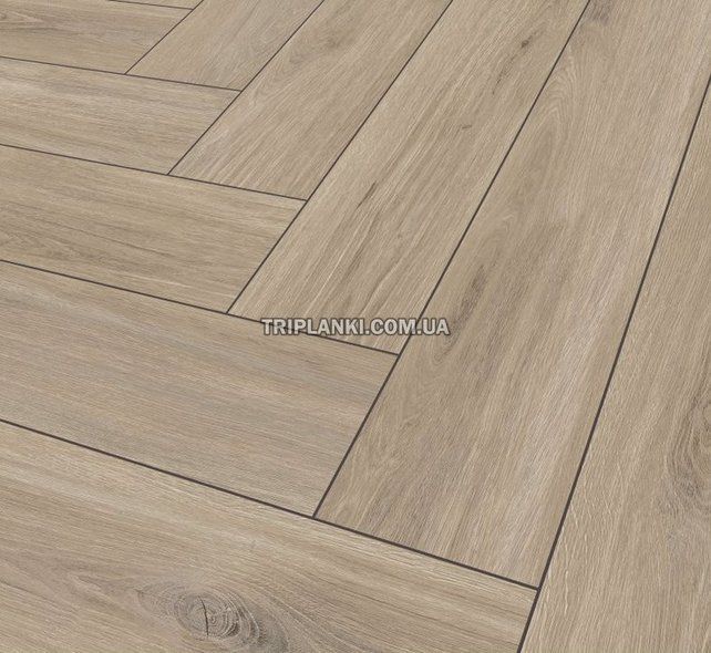 Кварц Вінілова підлога SPC ламінат Falquon The Floor Herringbone Р6001 Tuscon Oak