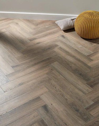 Ламінат Kronotex Herringbone 3860 Eiche geolt dunkel braun клас 32 товщина 8