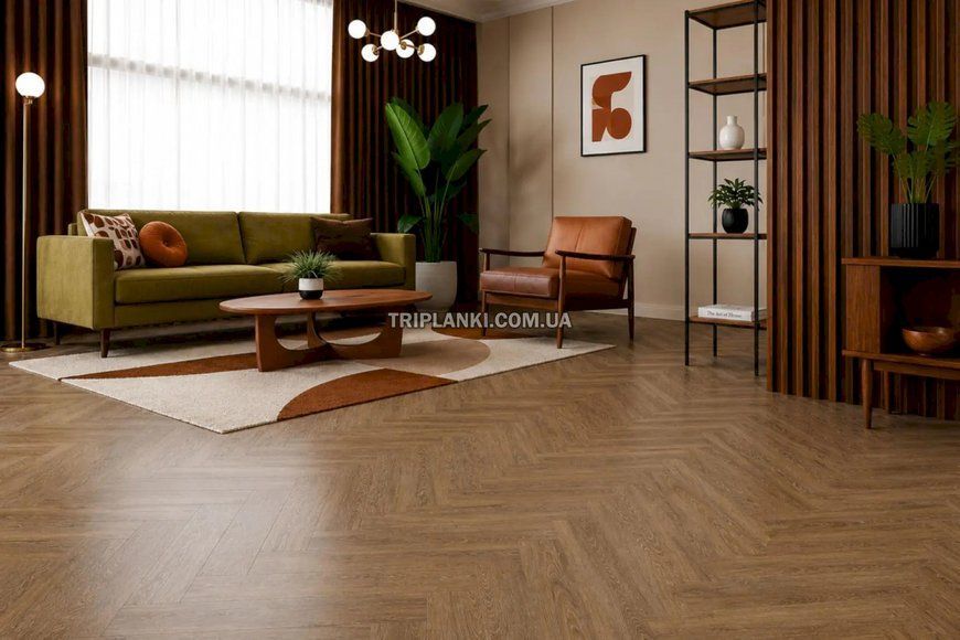 Клеевой виниловый пол Arbiton Amaron Herringbone DA 147 GEORGETOWN OAK
