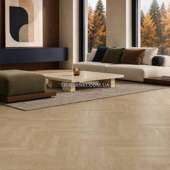 Клеевой виниловый пол Arbiton Amaron Herringbone DA 222 JOHANNES OAK