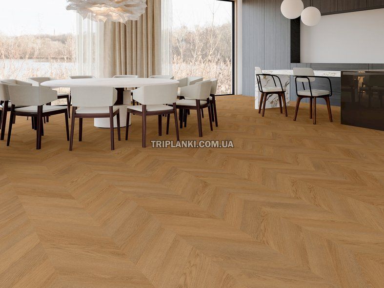 Кварц Виниловый пол SPC Ламинат Mercury Chevron Elysia ME15